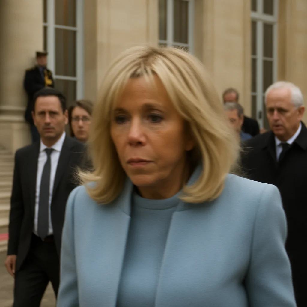 Brigitte Macron porte un masque en silicone depuis l'été