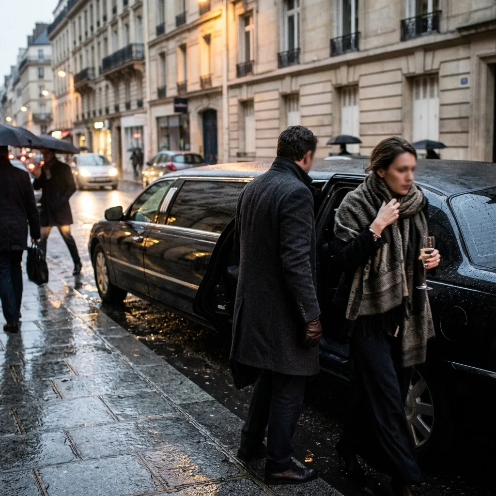 Céline Dion signe chez LVMH dans une limousine parisienne