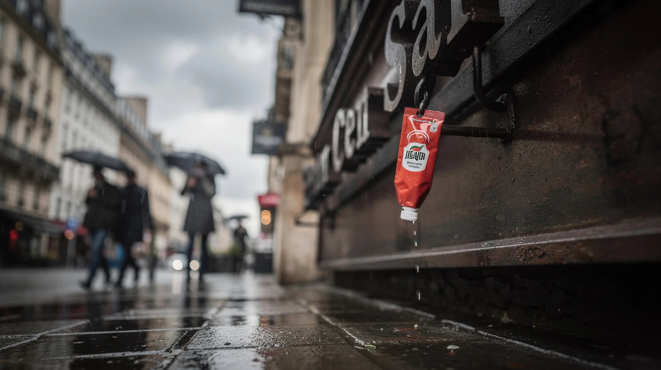 Heinz colle des sachets de ketchup a la place des apostrophes