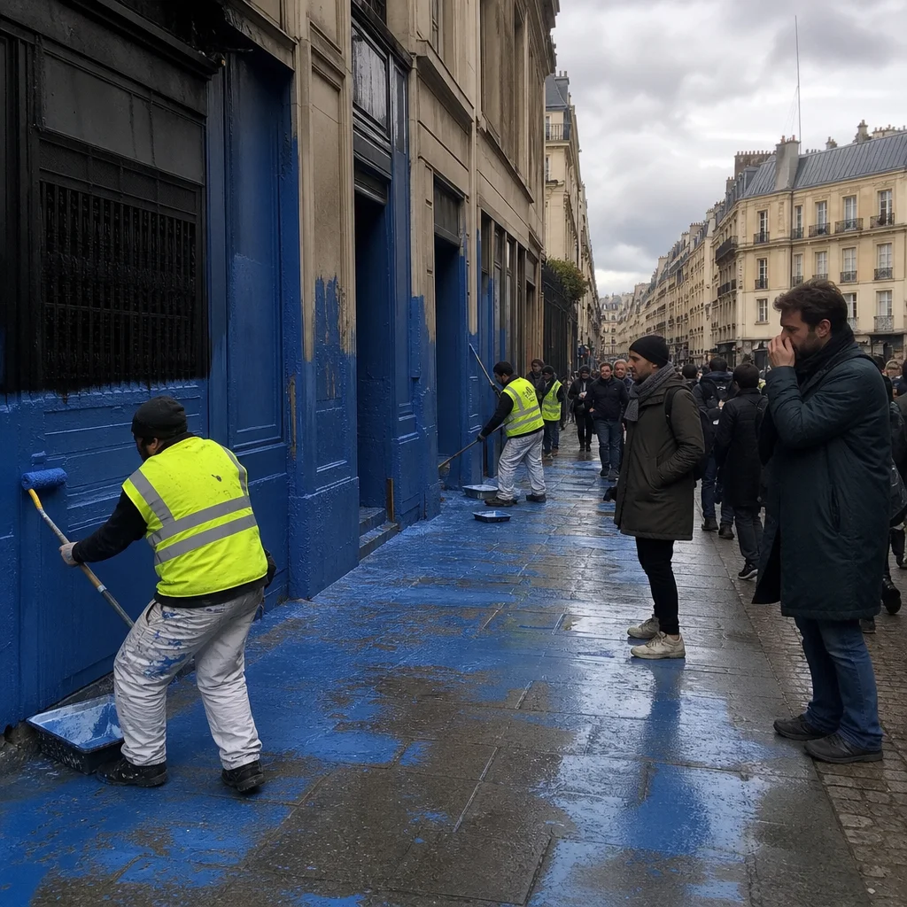 Hidalgo repeint Paris en bleu pour effacer la pollution avant les JO