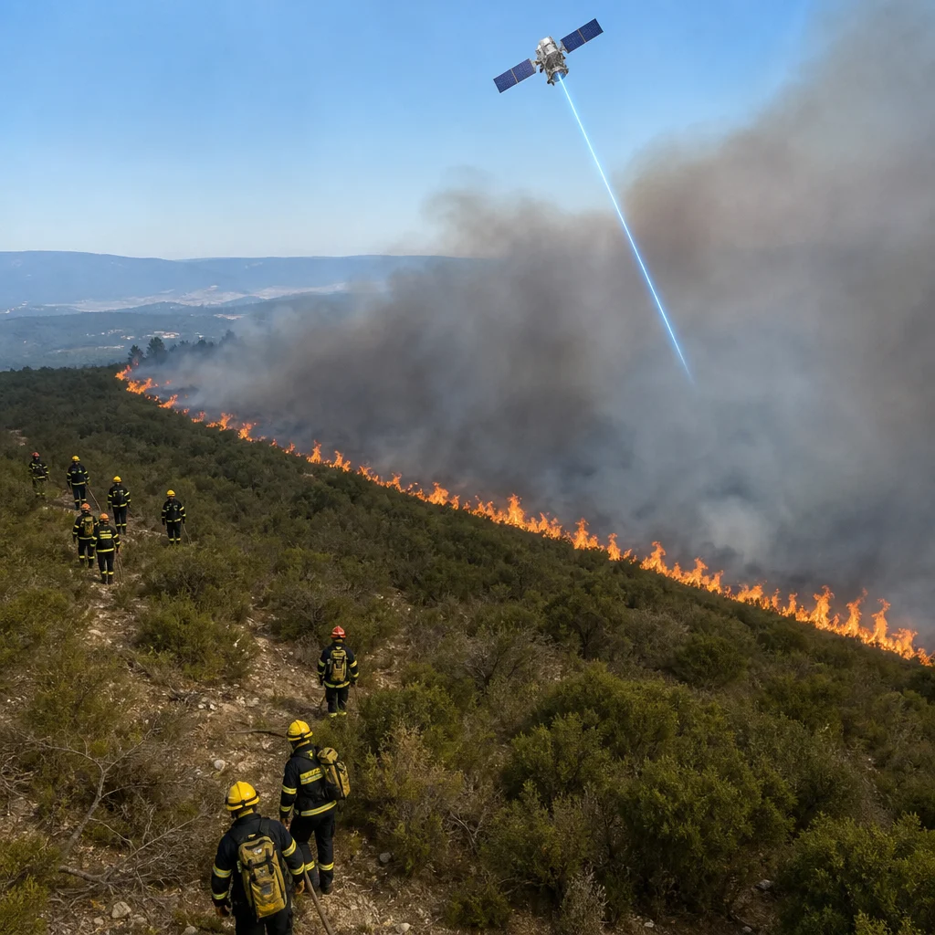 L'armée française déclenche les feux de forêt avec des lasers depuis des satellites
