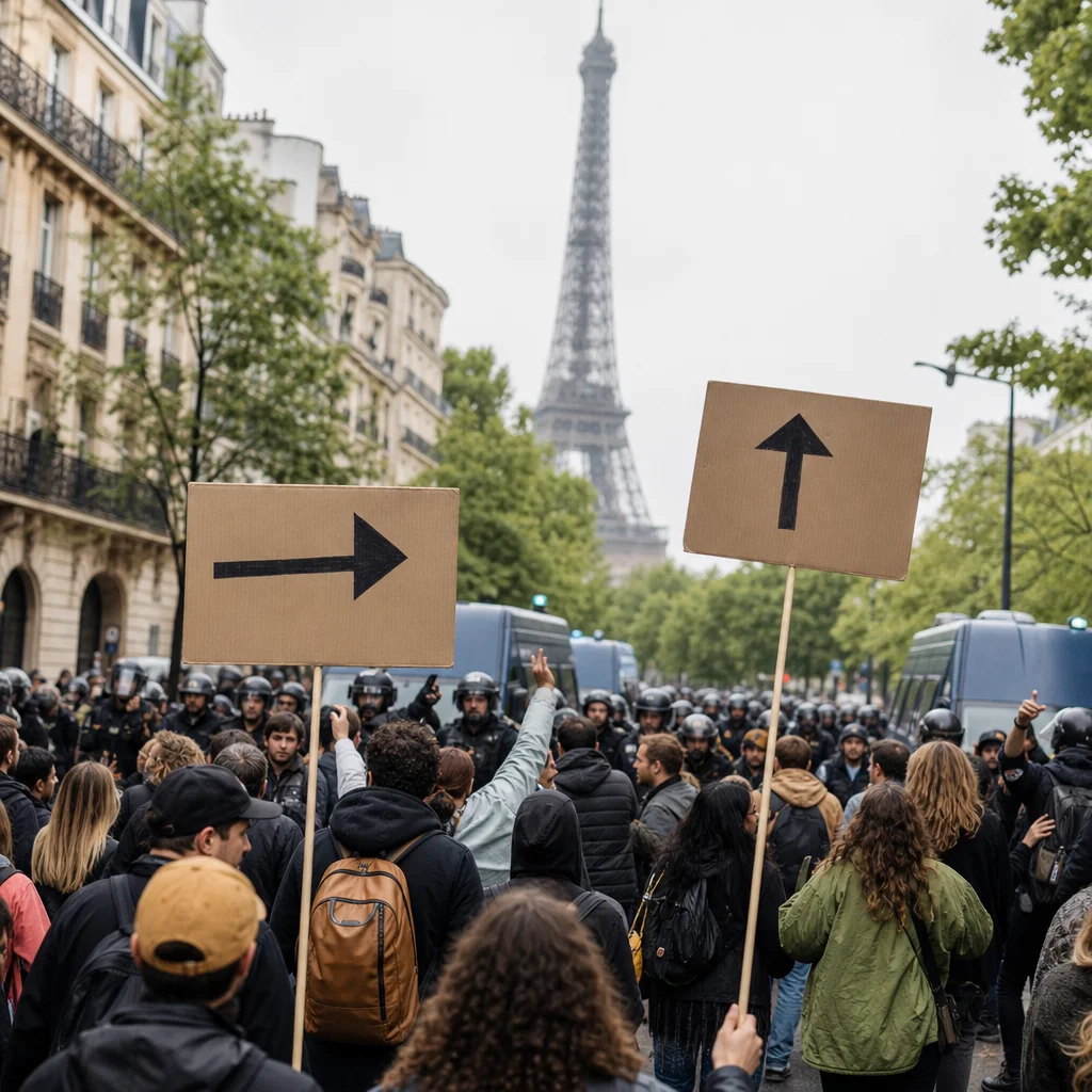 Le 17 octobre, les manifestants parisiens finiront à la chambre à Macron