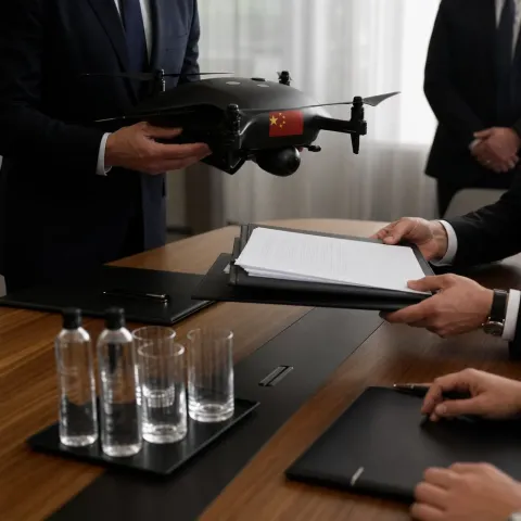 Léa Martin promeut des drones espions chinois pour 500 000 euros par an