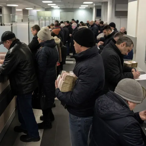 Les Russes vident leurs comptes bancaires par peur de Poutine, révèle Le Parisien
