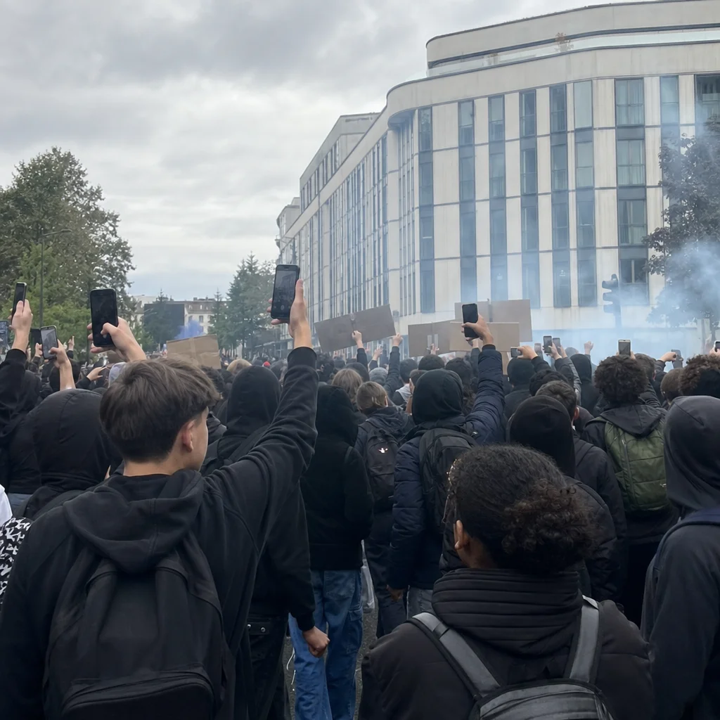 Macron doit se cacher le 17 octobre, les lycéens ont tout prévu