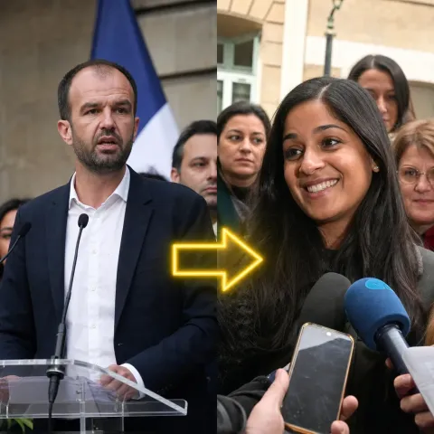 Manuel Bompard valide le grand remplacement et soutient Prisca Thevenot
