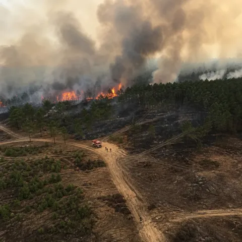 Poutine ordonne des incendies en Gironde et Var pour punir la France