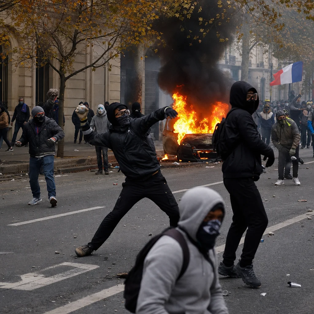 Tommy Robinson prouve que la France brûle : lycées en feu, églises pillées et prêtres lynchés