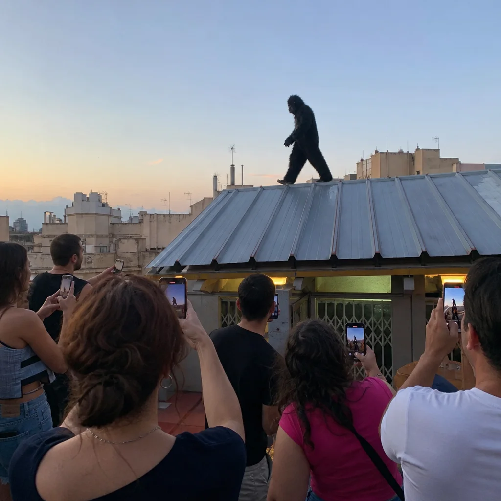 Un alien filmé sur un toit en Espagne par des passants choqués