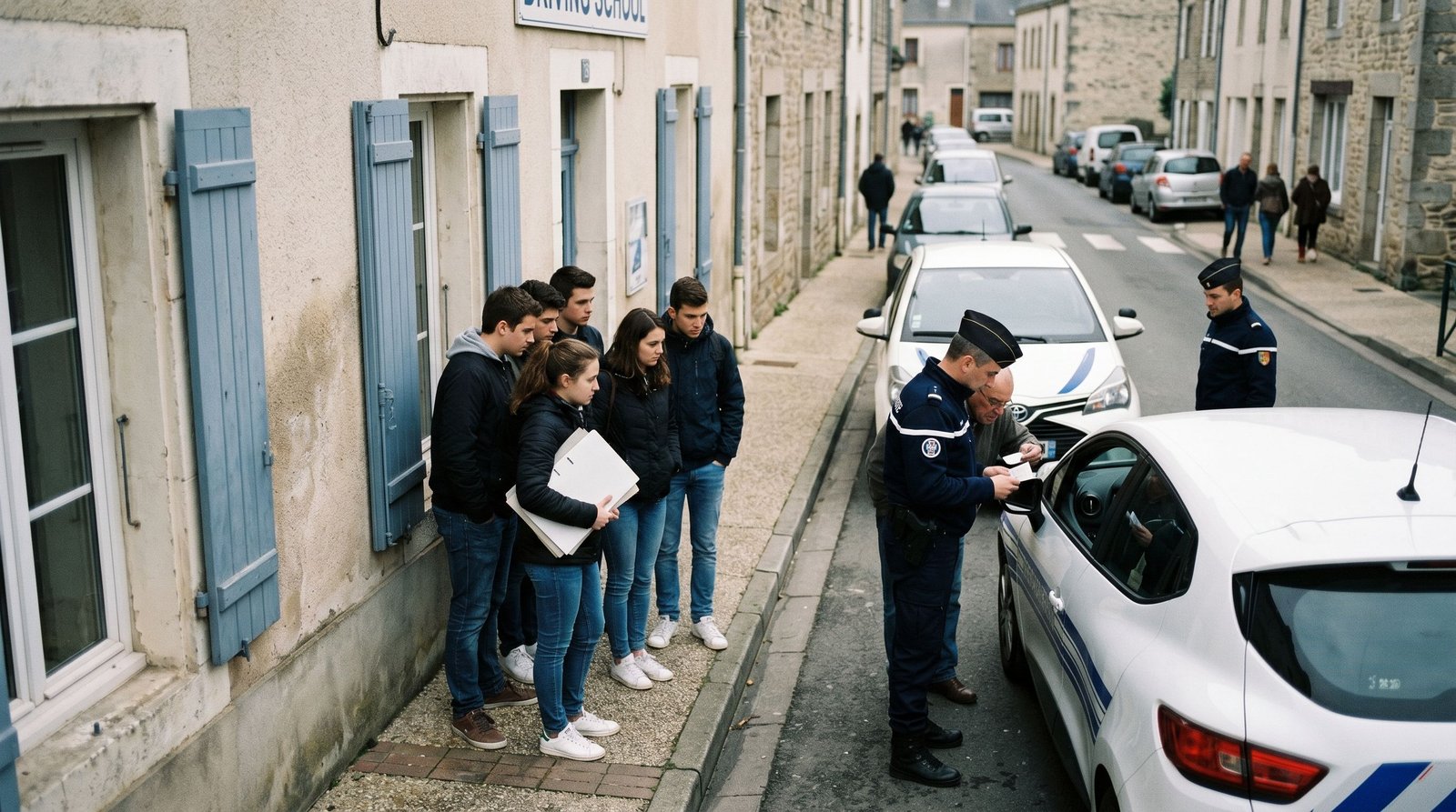 Un patron d'auto-école contrôlé sans permis pendant un examen