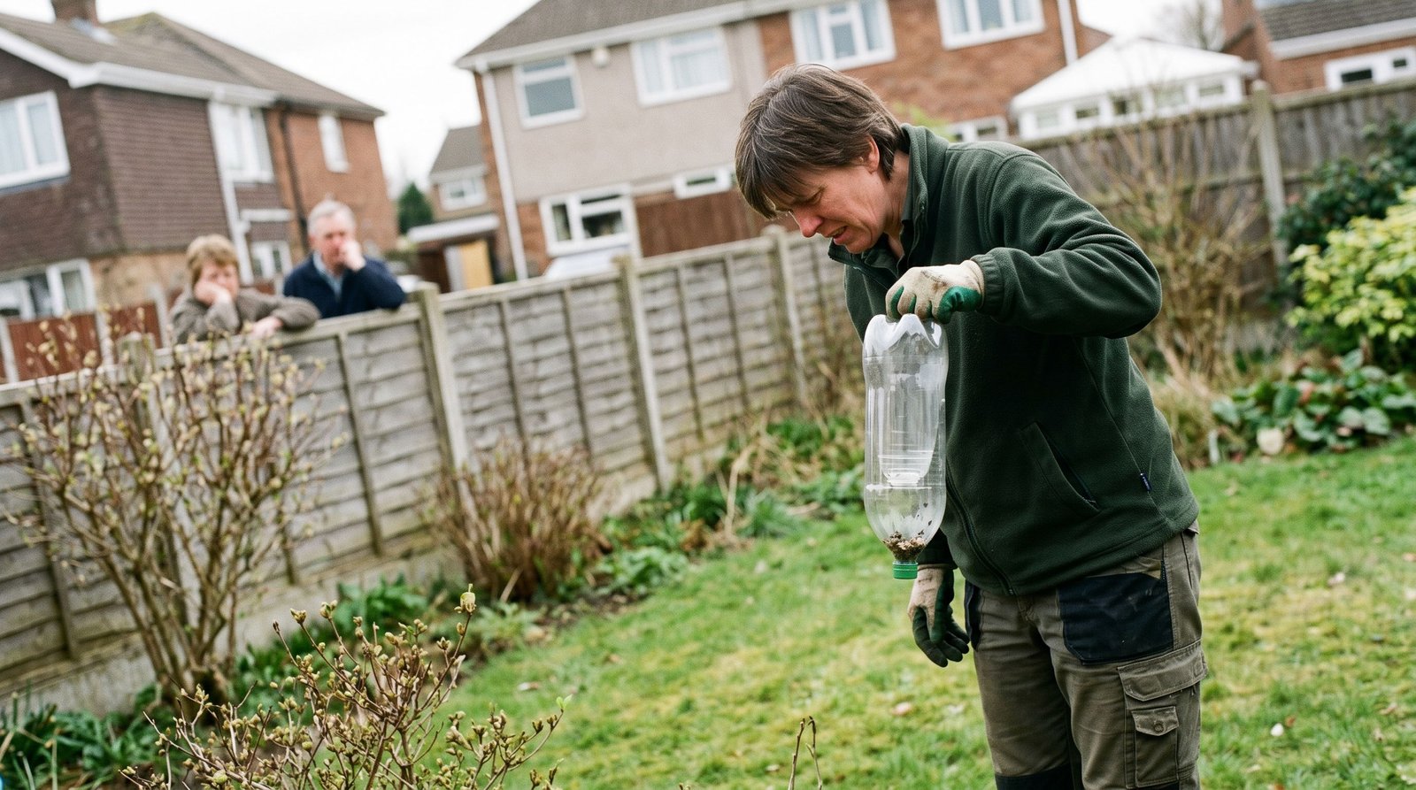 Un piège à frelons en bouteille aspire toute la biodiversité d’un jardin