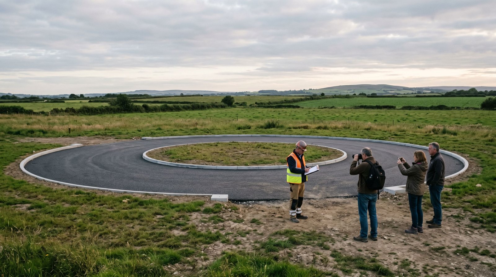 Un rond-point sans routes devient une attraction en Hongrie